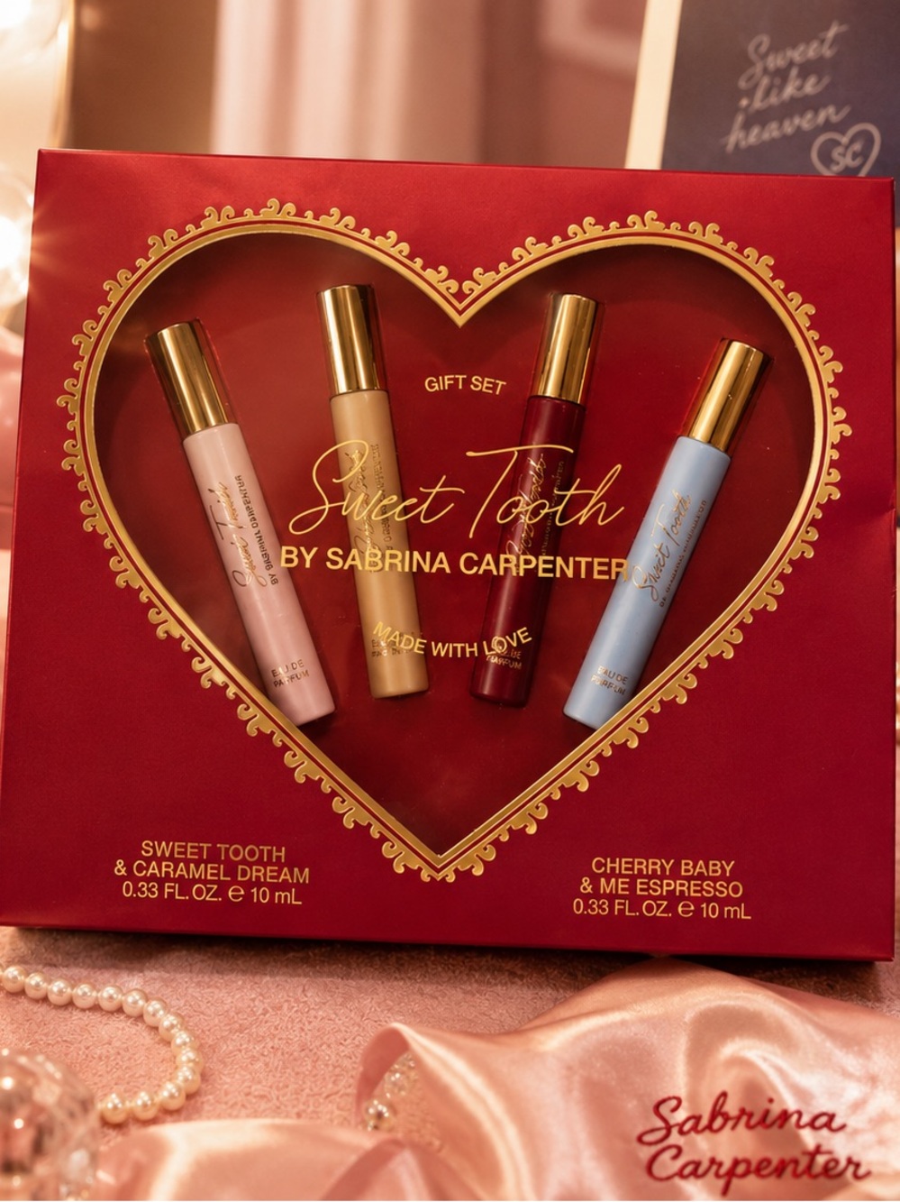 Sweet Tooth By Sabrina Carpenter Gift Set - Red & Multicolor